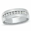 Thumbnail Image 0 of Men's 1/2 CT. T.W. Diamond Wedding Band in 14K White Gold