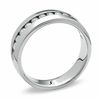 Thumbnail Image 1 of Men's 1/2 CT. T.W. Diamond Wedding Band in 14K White Gold