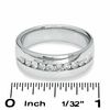 Thumbnail Image 2 of Men's 1/2 CT. T.W. Diamond Wedding Band in 14K White Gold