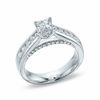 1-1/5 CT. T.W. Princess-Cut Diamond Engagement Ring in 14K White Gold