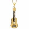 Thumbnail Image 1 of 1/4 CT. T.W. Champagne Diamond Guitar Pendant in 10K Gold