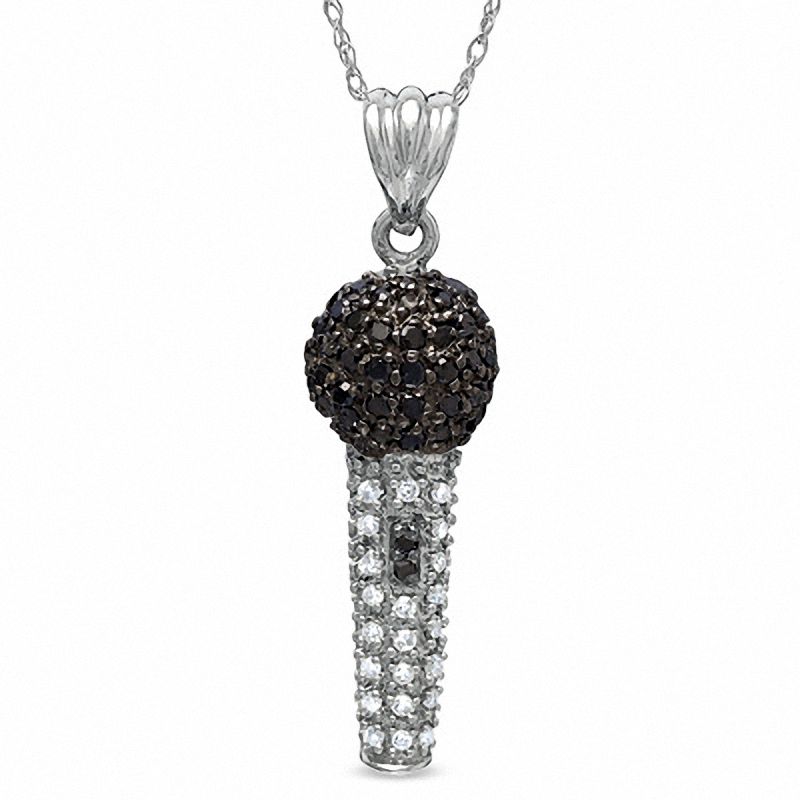 Diamond microphone clearance pendant