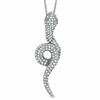 Thumbnail Image 1 of 1/2 CT. T.W. Diamond Serpent Pendant in 14K White Gold