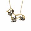 Thumbnail Image 1 of 1/3 CT. T.W. Champagne Diamond Dachshund Pendant in 10K Gold