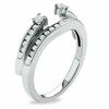 Thumbnail Image 2 of 1/3 CT. T.W. Diamond Double Row Solitaire Enhancer in 14K White Gold
