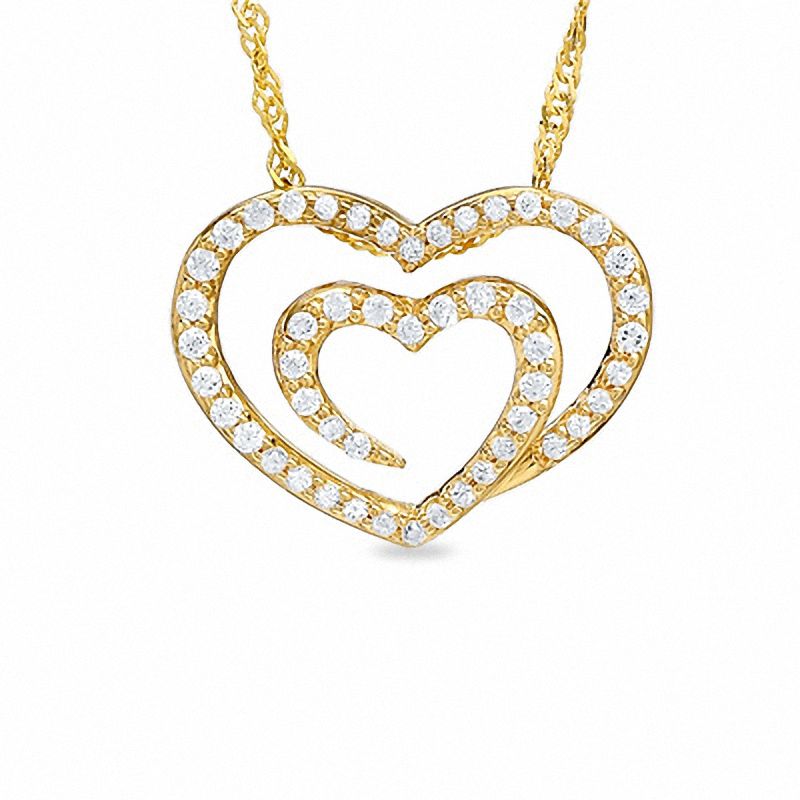 Shared heart necklace sale