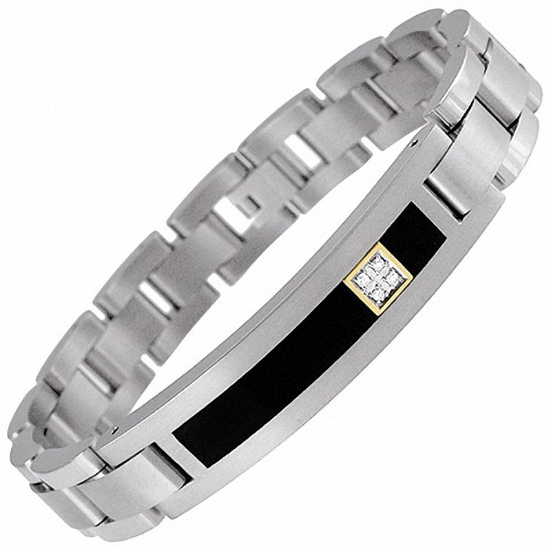 Buy Yellow Chimes Silver Stainless Steel Titanium Link Curb Chain Bracelets  for Men Online at Best Prices in India - JioMart.