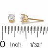 Thumbnail Image 2 of 3/8 CT. T.W. Diamond Solitaire Earrings in 14K Gold