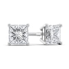 Thumbnail Image 1 of 1 CT. T.W. Certified Princess-Cut Diamond Solitaire Stud Earrings in Platinum (I/VS2)