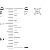 Thumbnail Image 2 of 1-1/4 CT. T.W. Princess-Cut Diamond Solitaire Stud Earrings in 14K White Gold