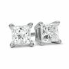 3/4 CT. T.W. Princess-Cut Diamond Solitaire Stud Earrings in 14K White Gold