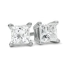 1/2 CT. T.W. Princess-Cut Diamond Solitaire Stud Earrings in 14K White Gold
