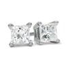 Thumbnail Image 0 of 1/2 CT. T.W. Princess-Cut Diamond Solitaire Stud Earrings in 14K White Gold