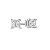 Thumbnail Image 1 of 1/5 CT. T.W. Princess-Cut Diamond Solitaire Stud Earrings in 14K White Gold