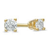 Thumbnail Image 0 of 1/5 CT. T.W. Diamond Solitaire Stud Earrings in 14K Gold