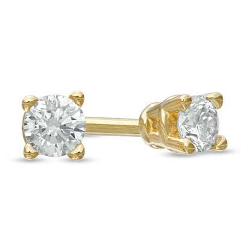 1/5 CT. T.W. Diamond Solitaire Stud Earrings in 14K Gold