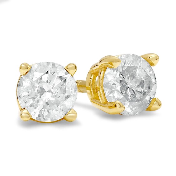 3/8 CT. T.W. Diamond Solitaire Stud Earrings in 14K Gold 3/8 CT. T.W. Diamond Solitaire Stud Earrings in 14K Gold