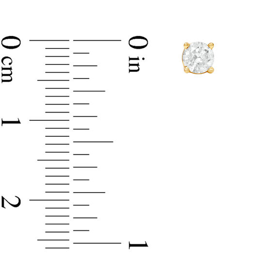 3/8 CT. T.W. Diamond Solitaire Stud Earrings in 14K Gold 3/8 CT. T.W. Diamond Solitaire Stud Earrings in 14K Gold