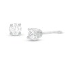 Thumbnail Image 1 of 1/5 CT. T.W. Diamond Solitaire Stud Earrings in 14K White Gold