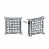 Thumbnail Image 0 of 1/7 CT. T.W. Composite Princess Diamond Stud Earrings in 10K White Gold