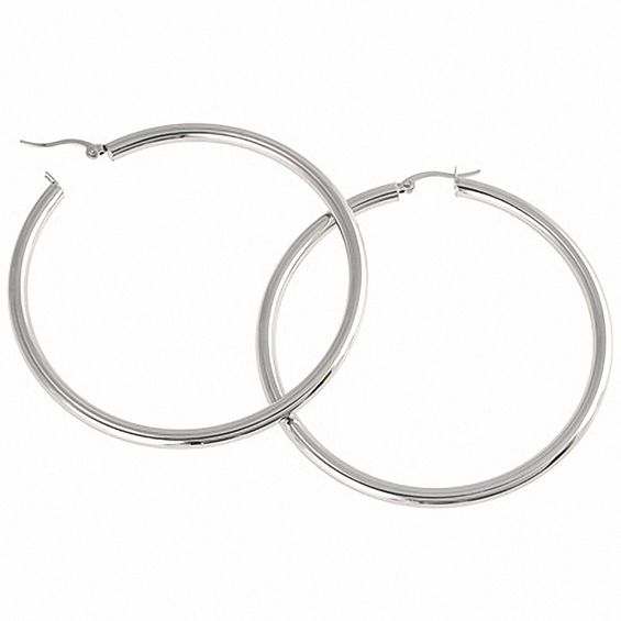 Metal hoop earrings outlet