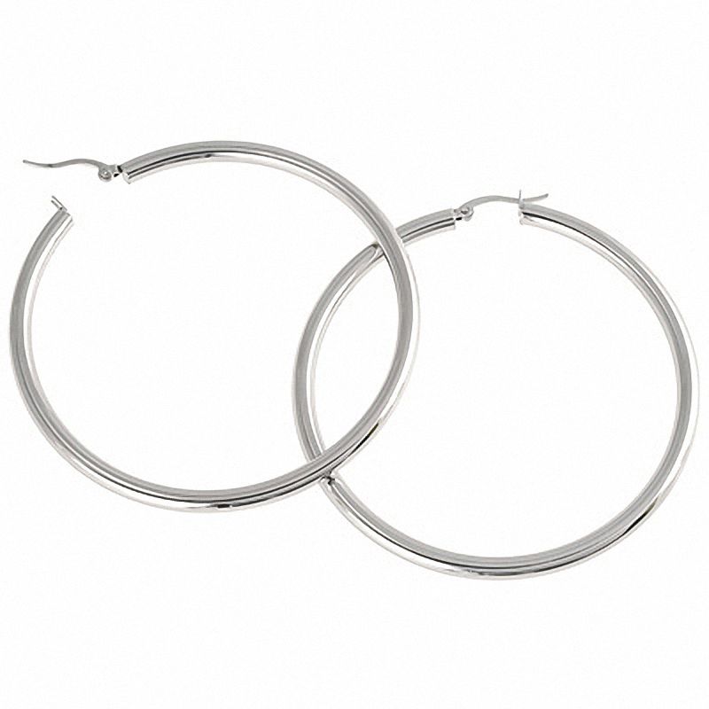 60mm Stainless Steel Hoop Earrings
