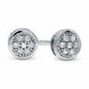 1/20 CT. T.W. Multi-Diamond Round Stud Earrings in 10K White Gold