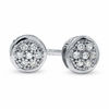 Thumbnail Image 1 of 1/20 CT. T.W. Multi-Diamond Round Stud Earrings in 10K White Gold