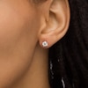 Thumbnail Image 2 of 1-1/4 CT. T.W. Diamond Solitaire Stud Earrings in 14K White Gold