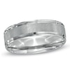 Men's 6.0mm Comfort Fit Wedding Band in 14K White Gold - Size 10