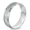Men's 6.0mm Comfort Fit Wedding Band in 14K White Gold - Size 10