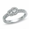 Thumbnail Image 1 of 1/2 CT. T.W. Everlon™ Diamond Knot Full Pavé Ring in 14K White Gold
