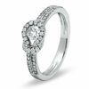 Thumbnail Image 1 of 1/2 CT. T.W. Everlon™ Diamond Knot Full Pavé Ring in 14K White Gold