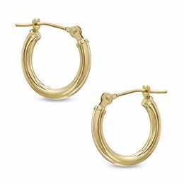 14K Gold 14.0mm Hoop Earrings