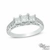 Thumbnail Image 0 of 1-1/5 CT. T.W. Princess-Cut Diamond Three Stone Engagement Ring in 14K White Gold