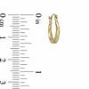 Thumbnail Image 1 of Child's 14K Gold Faceted Hoop Earrings