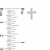 Thumbnail Image 2 of Child's Crystal Cross Earrings in 14K Gold
