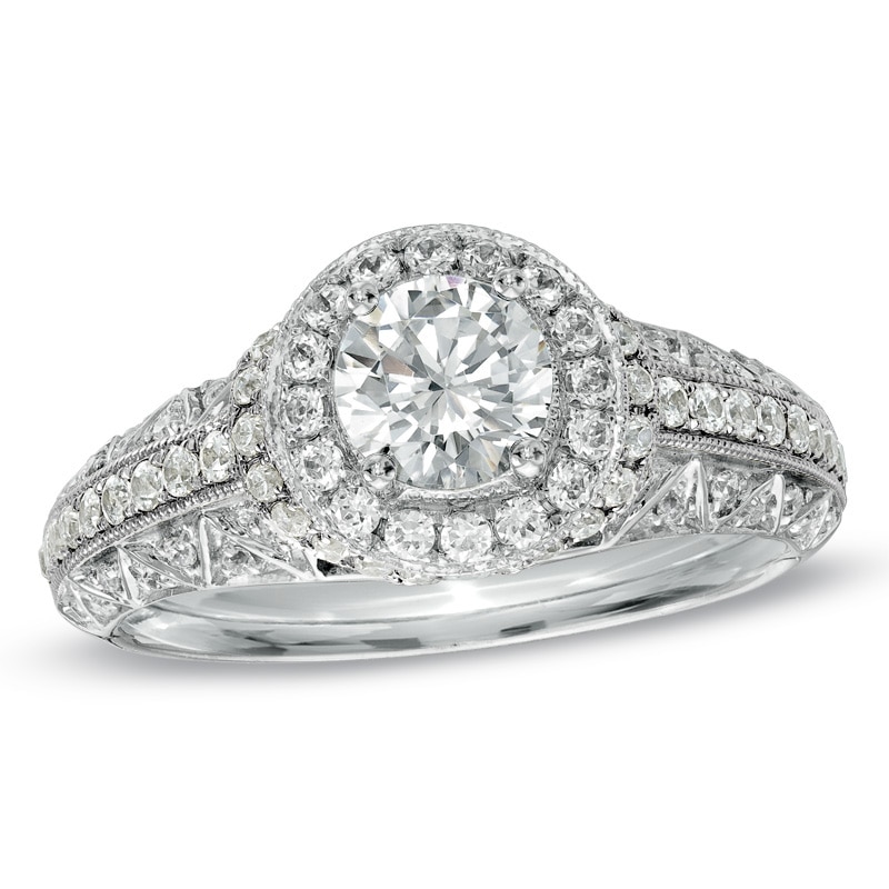 1 CT. T.W. Diamond Engagement Ring in 14K White Gold