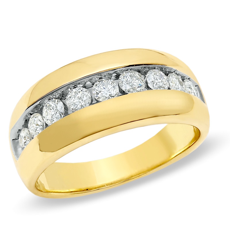 Men's 1 CT. T.W. Diamond Band in 14K Gold