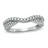 Thumbnail Image 1 of 1/3 CT. T.W. Diamond Pavé Double Twist Contour Band in 14K White Gold