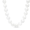 Thumbnail Image 0 of 9.0 - 10.0mm Cultured Freshwater Pearl Strand Necklace with 14K Gold Clasp