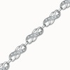 Thumbnail Image 0 of 1/5 CT. T.W. Diamond Double Infinity Bracelet in Sterling Silver