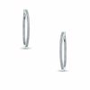 1/4 CT. T.W. Diamond Inside-Out Hoop Earrings in Sterling Silver