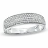 Thumbnail Image 1 of 1/4 CT. T.W. Diamond Micro-Pavé Band in Sterling Silver