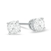 Thumbnail Image 1 of 1 CT. T.W. Diamond Solitaire Stud Earrings in 14K White Gold (J/I3)