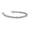 Thumbnail Image 2 of 1/5 CT. T.W. Diamond Infinity Bracelet in Sterling Silver - 7.25"