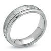 Thumbnail Image 2 of Men's 6.0mm Braided Wedding Band in 14K White Gold and Sterling Silver