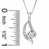 Thumbnail Image 2 of Sirena™ 3/8 CT. T.W. Diamond Loop Pendant in 14K White Gold