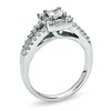 Thumbnail Image 2 of 1 CT. T.W. Princess-Cut Diamond Split Shank Engagement Ring in 14K White Gold