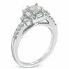 Thumbnail Image 2 of 1 CT. T.W. Princess-Cut Diamond Art Deco Engagement Ring in 14K White Gold